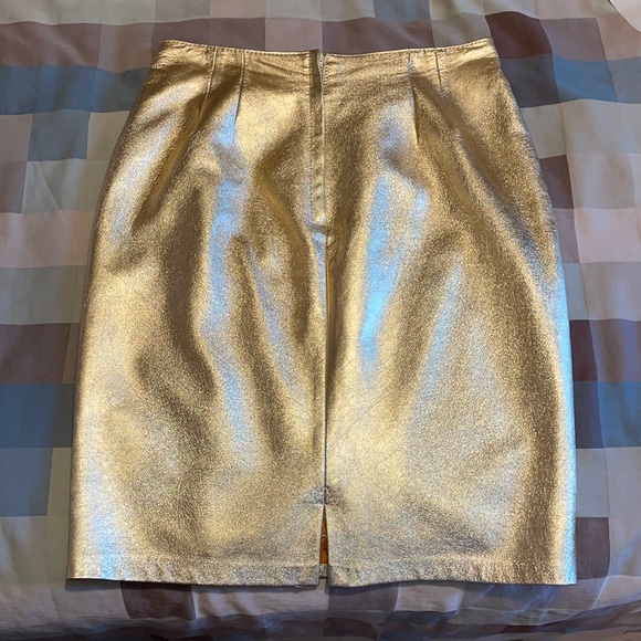 Metallic Gold Skirt - Picture 1 of 4